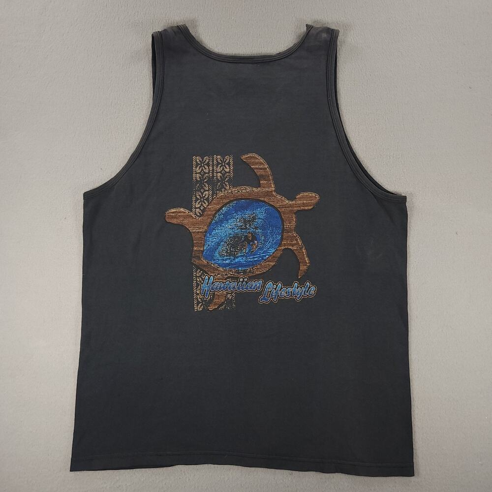 Vintage 90s Hawaii Lifestyle Tank Top Mens L Grunge Surf Punk Faded Skate